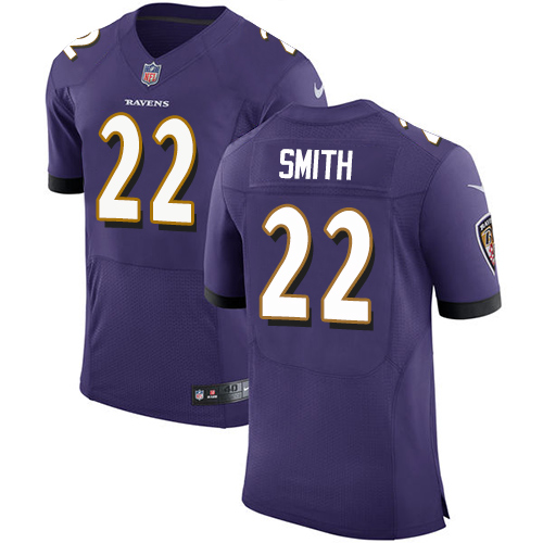 Nike Ravens #22 Jimmy Smith Purple Team Color Men's Stitched NFL Vapor Untouchable Elite Jersey - Click Image to Close